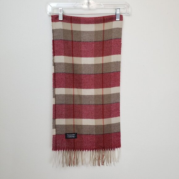 Christian Dior vintage cashmaire fall plaid scarf - Picture 1 of 7